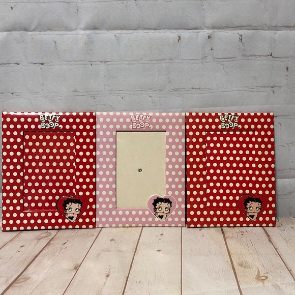 Betty Boop 4x6 Inch Polka Dot Photo Frame Pattern 2004 set of 3 - Picture 2 of 16